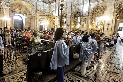 Celebração de Nossa Senhora da Conceição da Praia acontece com público reduzido
