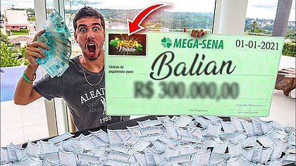 Youtuber baiano gasta R$ 10 mil na Mega da Virada e não acerta nem uma quadra