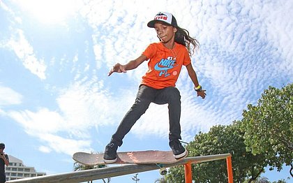 Rayssa Leal, a Fadinha do skate, é uma das concorrentes ao Prêmio Laureus