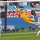 Pickford em ação pela seleção da Inglaterra