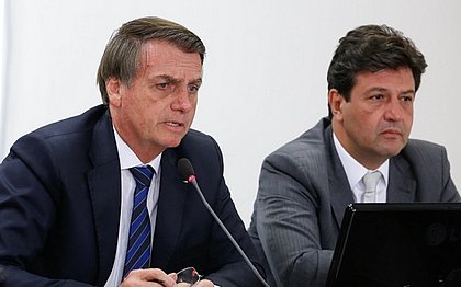Bolsonaro e Mandetta têm posicionamentos diferentes