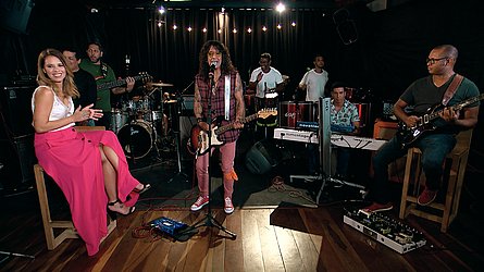 O cantor Luiz caldas é um dos convidados da primeira temporada do programa.