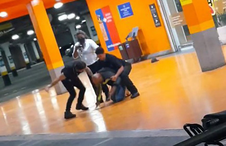 Vídeo que circula nas redes sociais mostra o momento da agressão