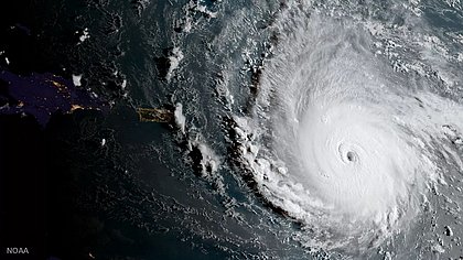 Furacão Irma atinge primeiras Ilhas do Caribe