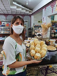 Diretora da Associação de Proprietários de Padaria da Bahia Maria da Conceição notou aumento do preço da farinha de trigo