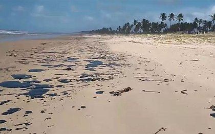 Manchas de óleo que atingem litoral nordestino chegam à Bahia