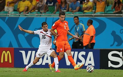 Van Persie no jogo contra a Costa Rica, pelas quartas de final da Copa de 2014