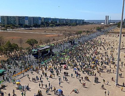 Manifestantes Se Reunem Em Brasilia Em Ato Pelo Voto Impresso E Auditavel Jornal Correio