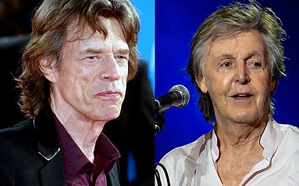 É treta! Mick Jagger reage a ataque e dá patada em Paul McCartney