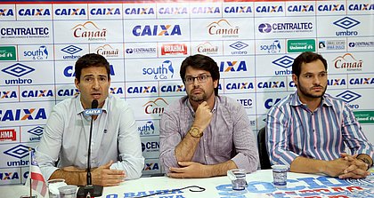 Diego Cerri, Bellintani e Vitor Ferraz apresentaram o planejamento do Bahia para 2018