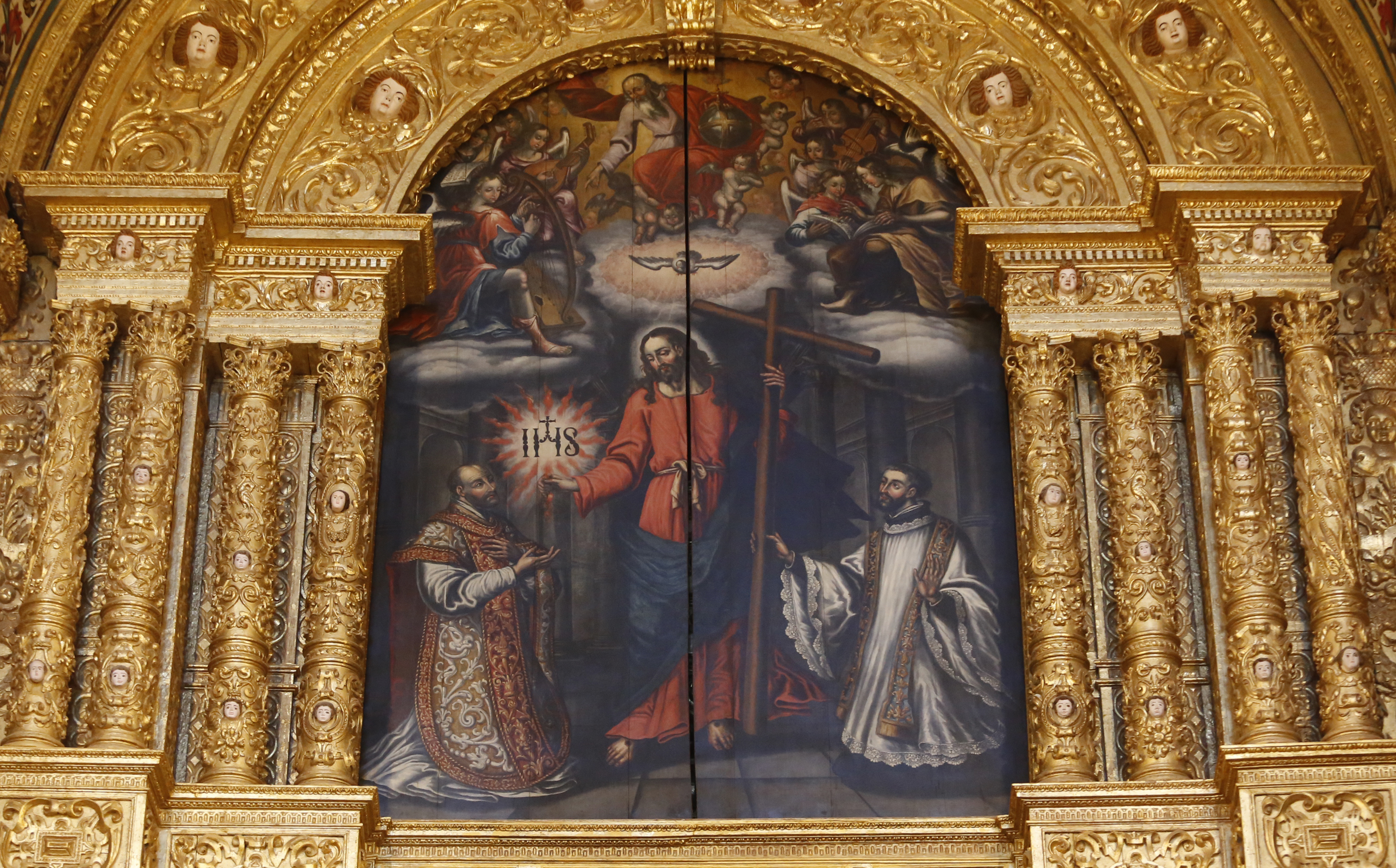 Esta pintura foi descoberta atrás do altar-mor da Catedral.