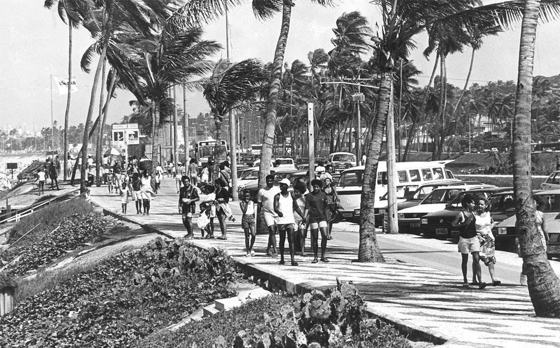 Calçadão de Jaguaribe, em julho de 1993