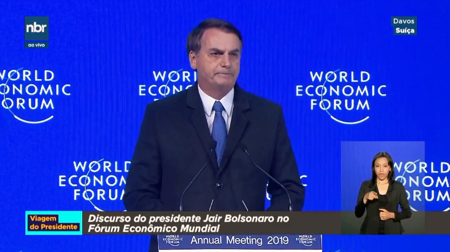 Resultado de imagem para Fórum de Davos: Em discurso, Bolsonaro